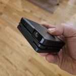 Aurzen ZIP Tri-Fold DLP Truly Mini Projector. Pocket Size. Zero-Lag Focus. One-Click Screen Mirroring. Full-Screen Mode. Type-C Fast Charging. 5.000mAh Battery. Indoor Outdoor Portable Projector.Gold photo review