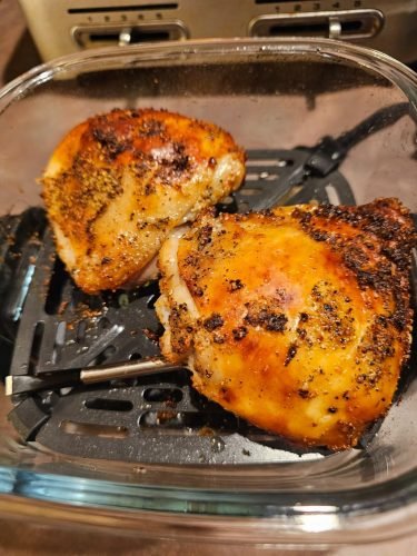 Ninja Crispi 4-in-1 Portable Glass Air Fryer Cooking System. 1500W. 4QT & 6-Cup TempWare Glass Containers with Storage Lids. Microwave. Freezer & Dishwasher Safe. Cyberspace Gray. FN101GY photo review