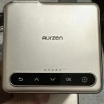 Aurzen ZIP Tri-Fold DLP Truly Mini Projector. Pocket Size. Zero-Lag Focus. One-Click Screen Mirroring. Full-Screen Mode. Type-C Fast Charging. 5.000mAh Battery. Indoor Outdoor Portable Projector.Gold photo review