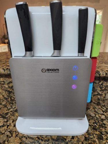 【New User Only】Modern Innovations Smart Cutting Boards and Knife Set. Self Cleaning Cutting Board & Knives Holder. Color Coded Cutting Board Set With Knives. All-In-One Cleaning Knife and Cutting Board Set photo review