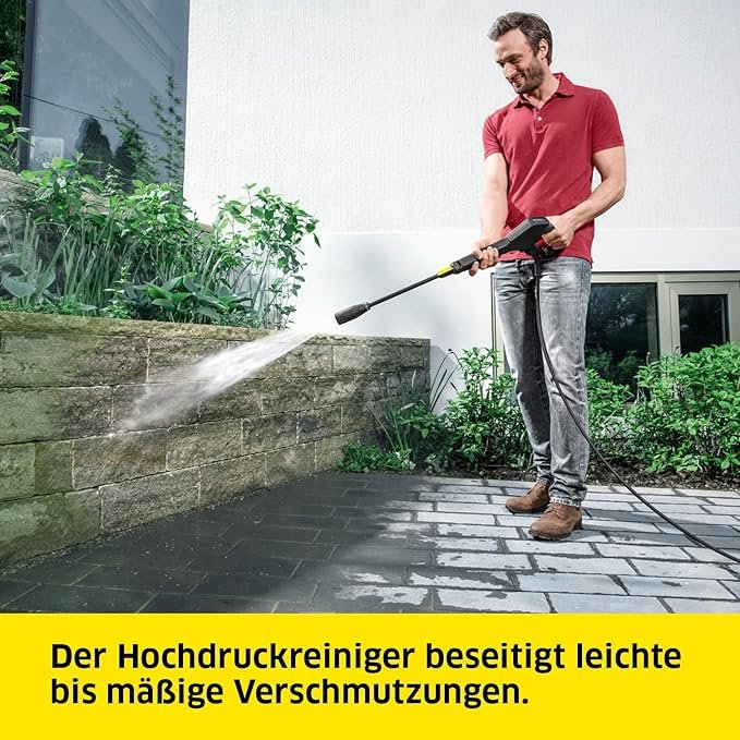 Kärcher K 3 Power Control High Pressure Washer: Clever App Support. For Effective Cleaning of Everyday Stains. Yellow