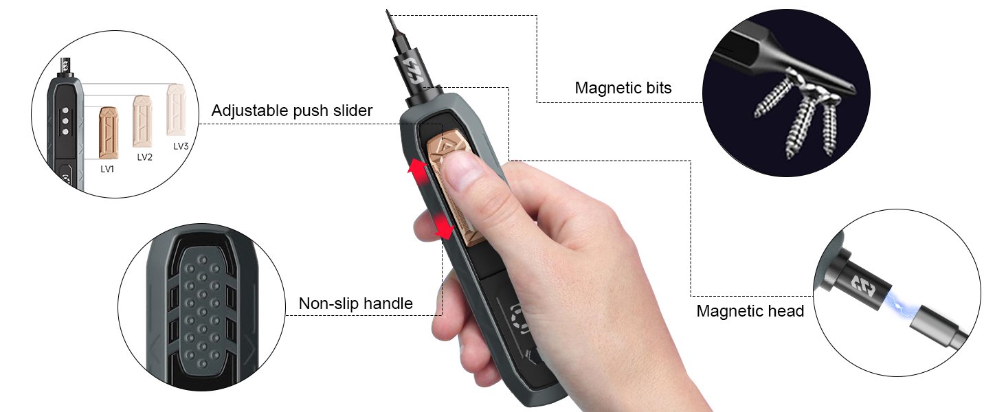 Electric Precision Screwdriver Set. 180 in 1 Cordless Screwdriver. 3 Torque Settings with 160 Magnetic Precision Bits for Computer. Laptop. iPhone. PS5. Xbox. Watch. Jewelry. Eyeglasses