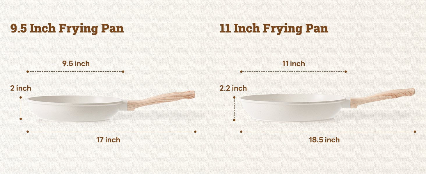 17 Pcs Pots and Pans Set Non stick .Cookware Sets White Granite Induction Cookware. Non-toxic Healthy Non Stick Kitchen Cooking Set with Frying Pans Set. Saucepans (PFAS. PFOA. PFOS Free) White