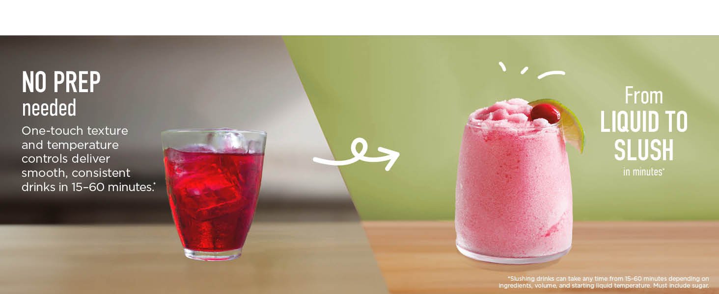 Ninja SLUSHi with RapidChill Technology. 88 oz. Frozen Drink & Slushie Machine. 5 Preset Programs. Margaritas. Frappés. and More. Premium Accents. Black. FS301
