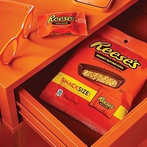 REESE'S Milk Chocolate King Size Peanut Butter Cups. Candy Packs. 2.8 oz (24 Count)