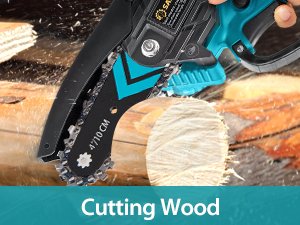 Saker Mini Chainsaw,Portable Electric Chainsaws Cordless,Small Handheld Chain Saw Pruning Shears Chain Saws for Tree Branches,Christmas Gifts for for Men Dad Husband Women,Courtyard and Garden