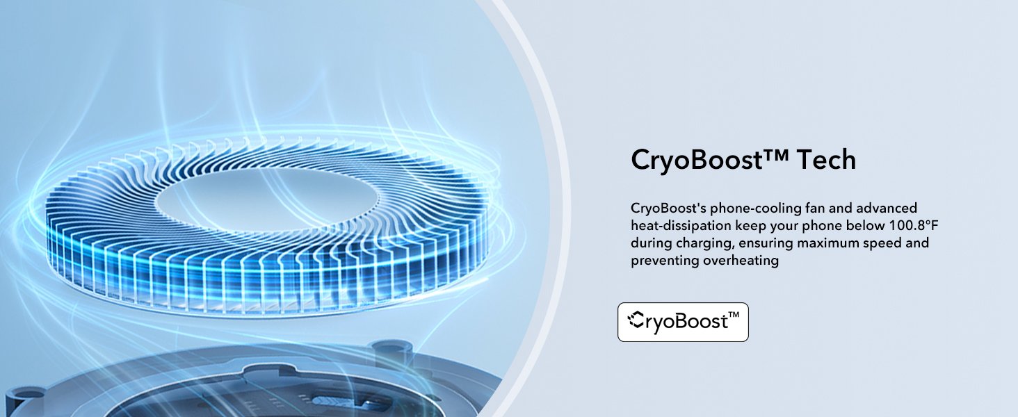 ESR for MagSafe Charger Stand. 3 in 1 Charging Station with CryoBoost. Phone-Cooling Wireless Charging. Qi2 Certified 15W MagSafe Stand. for iPhone 17/16/15/14/13/12. AirPods. Apple Watch. White