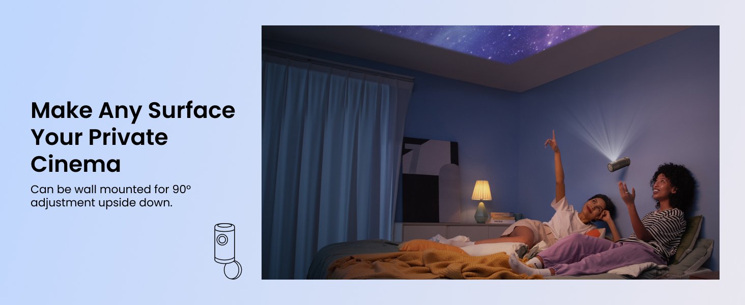 Nebula Capsule Air (Black) With Nebula Capsule Battery Tripod (Black)