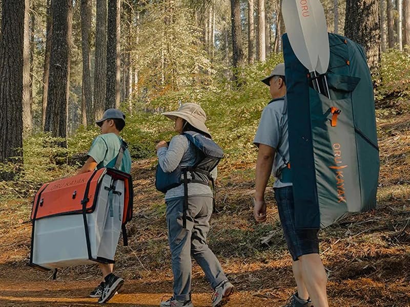 Oru Kayak Beach | Stable. Durable. Light - Lake/River Kayaks - Beginner. Intermediate - for Day Trips. Picnics. and Casual Fun with Family and Friends - Size (Unfolded): 12'1 x 29. 25 Lbs