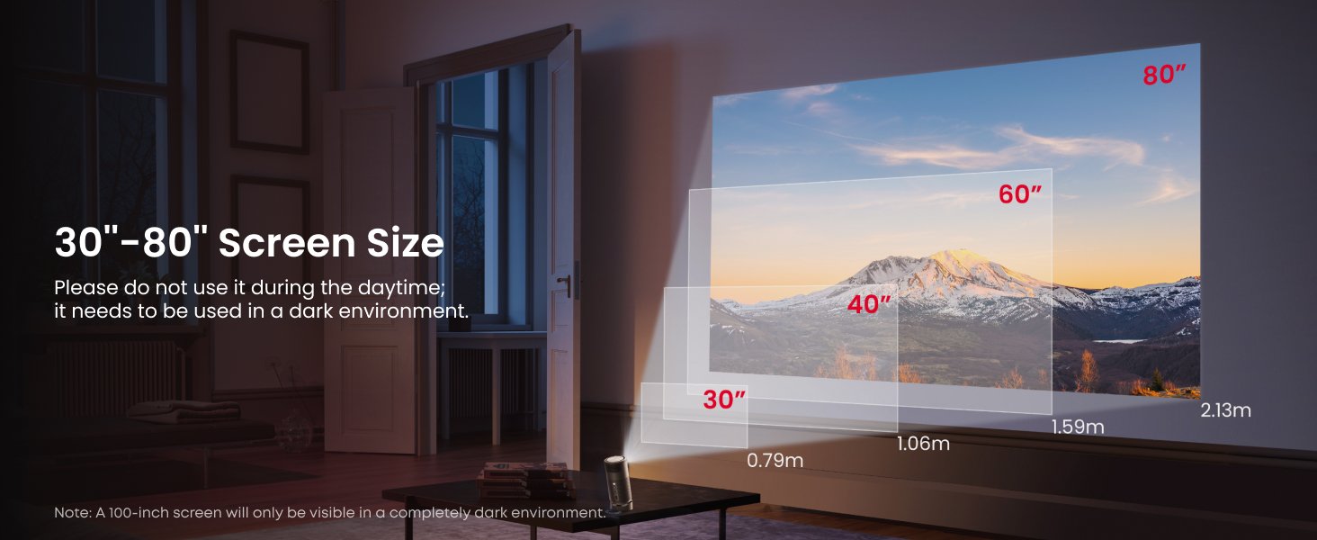 Nebula Capsule Air (Black) With Nebula Capsule Battery Tripod (Black)