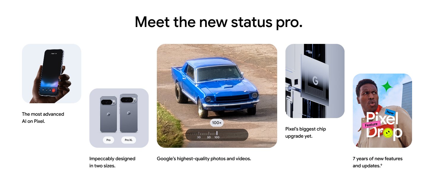 Google Pixel 10 Pro XL - Unlocked Android Smartphone - Gemini AI Assistant. Triple Rear Camera System. Fast-Charging 24+ Hour Battery. and 6.8 Super Actua Display - Obsidian - 256 GB (2025 Model)