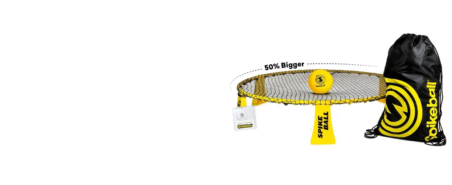 Spikeball 3 Ball Original Roundnet Game Set - Includes 3 Balls. net and Bag