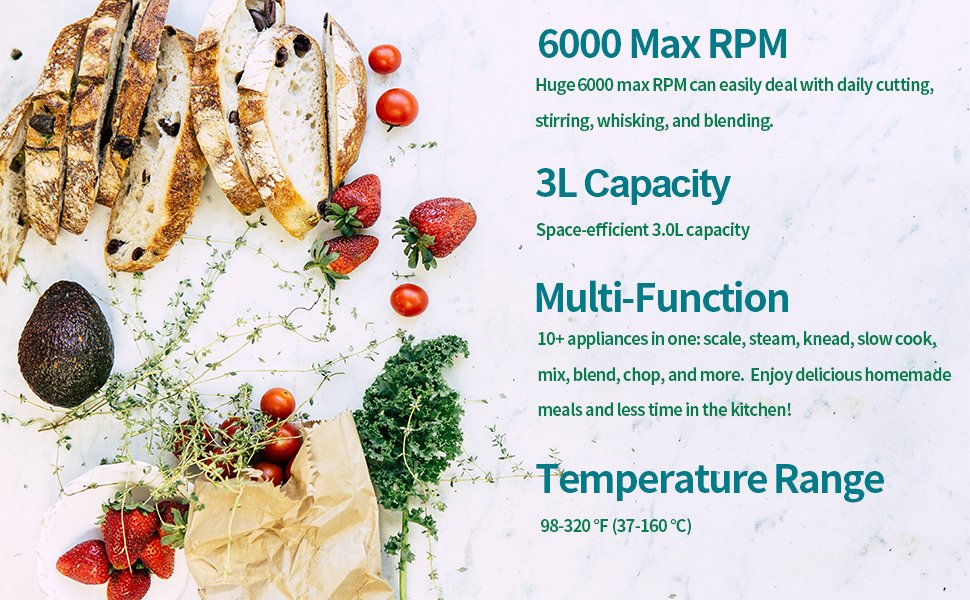 ChefRobot Smart Food Processor UltraCook All-in-One Auto Cooking Machine.3.5L Capacity.600+ Online Recipes. Built-in Scale. 7 inch TFT Screen. Self-Cleaning. Multifunctional Kitchen Appliance