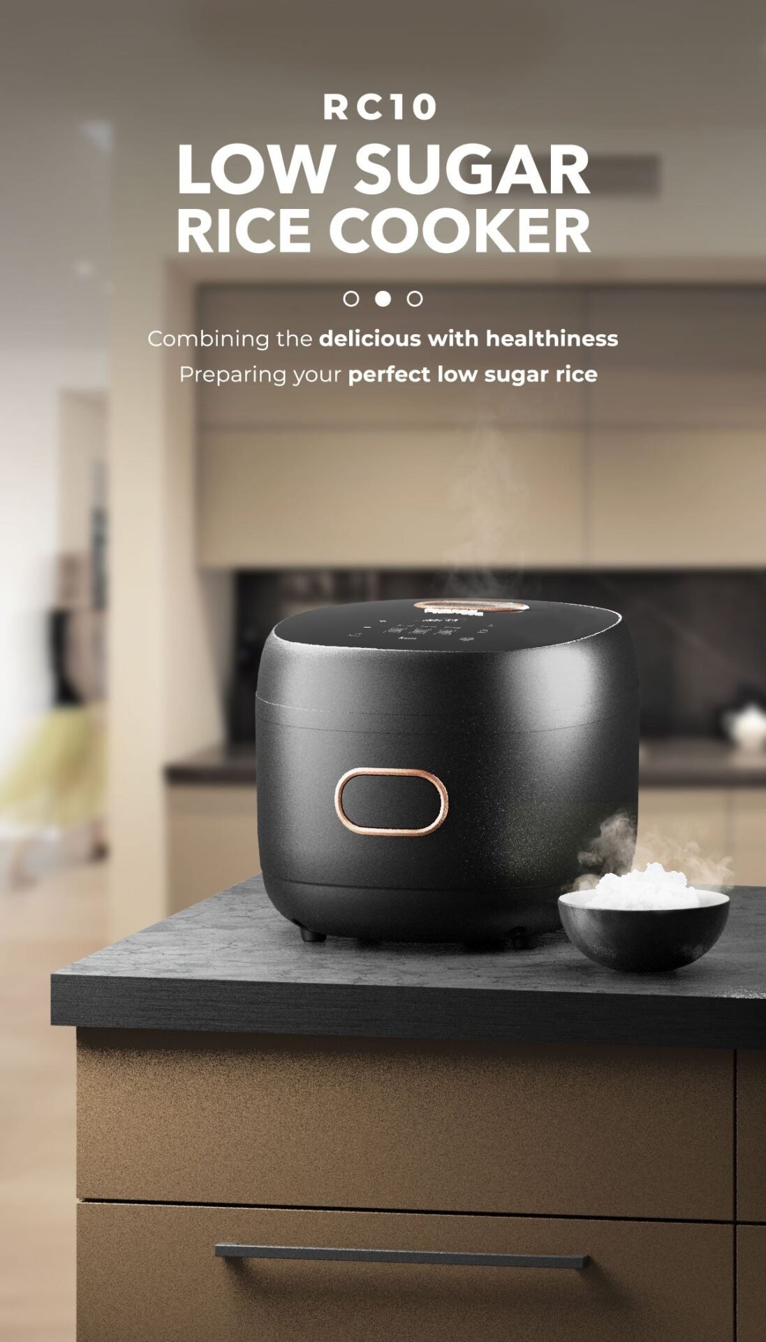 Russell Taylors Digital Low Sugar Rice Cooker (1.8L) RC10