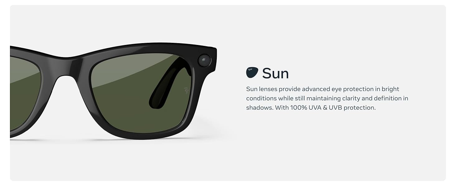 Ray-Ban Meta (Gen 1). Wayfarer. Matte Black | Smart AI Glasses for Men. Women — 12 MP Camera. Open-Ear Speakers. Video Recording. Bluetooth — Polarized Gradient Graphite Lenses — Wearable Technology