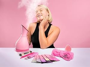 Facial Steamer Spa Kit with Complimentary 17 Skin Care Tools | Face Steamer for Facial Deep Cleaning with Towel Warmer & Humidifier Mode| Self Care Gifts for Women, Spa Gifts, Birthday Gifts for Women