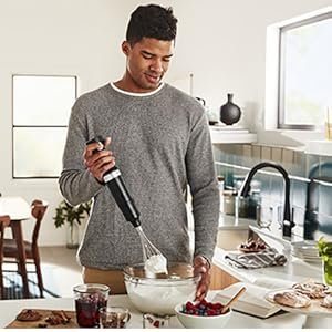 KitchenAid Variable Speed Corded Hand Blender with Accessories. Empire Red. KHBV83ER